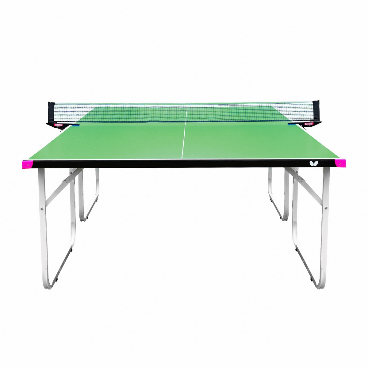 Butterfly Compact Outdoor Table: Front View of Green Table